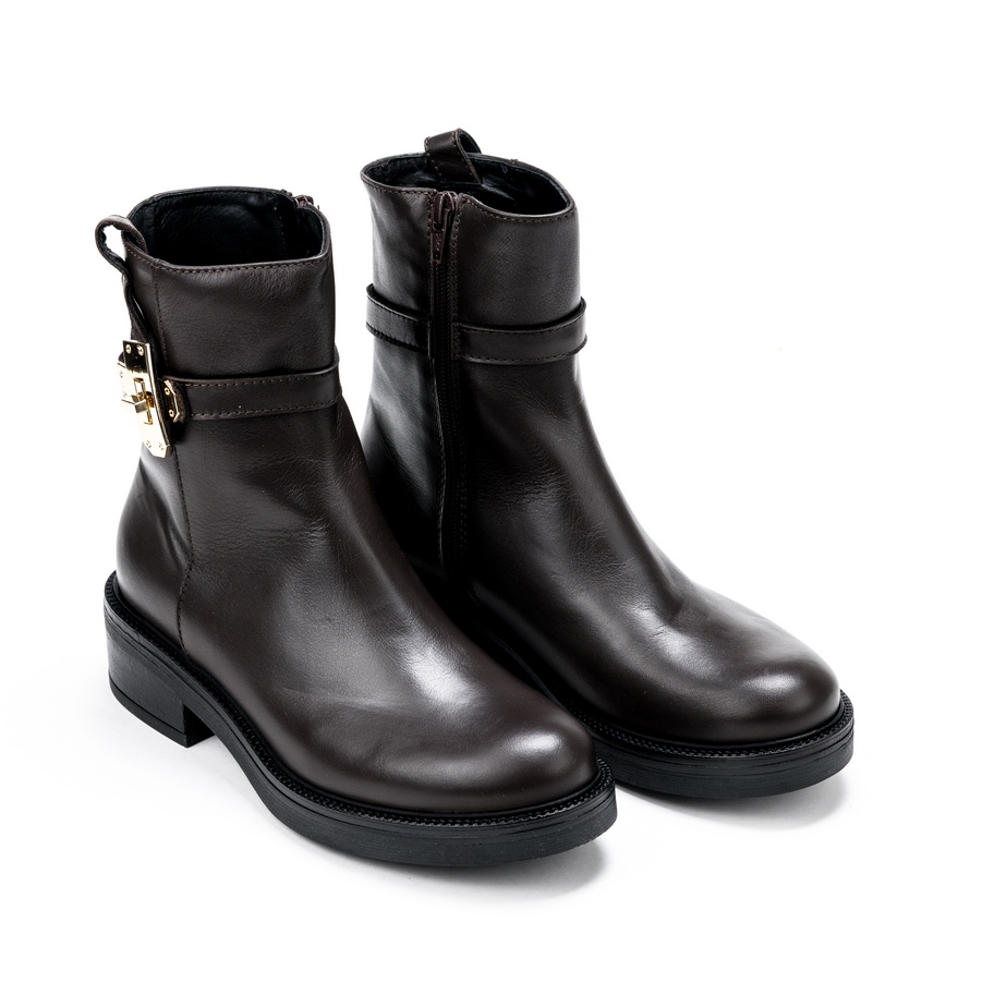 Ženske kožne plitke čizme Roberto-Serpentini-M22 braon ravne - Kupite odmah na Creator.rs -